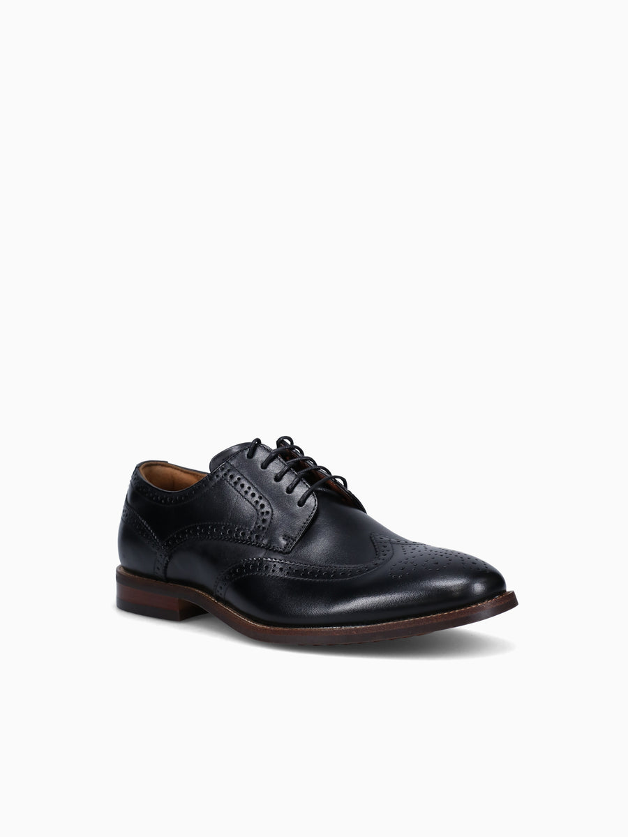 Rucci Wingtip 13383001 Black Leather Black / 7 / M