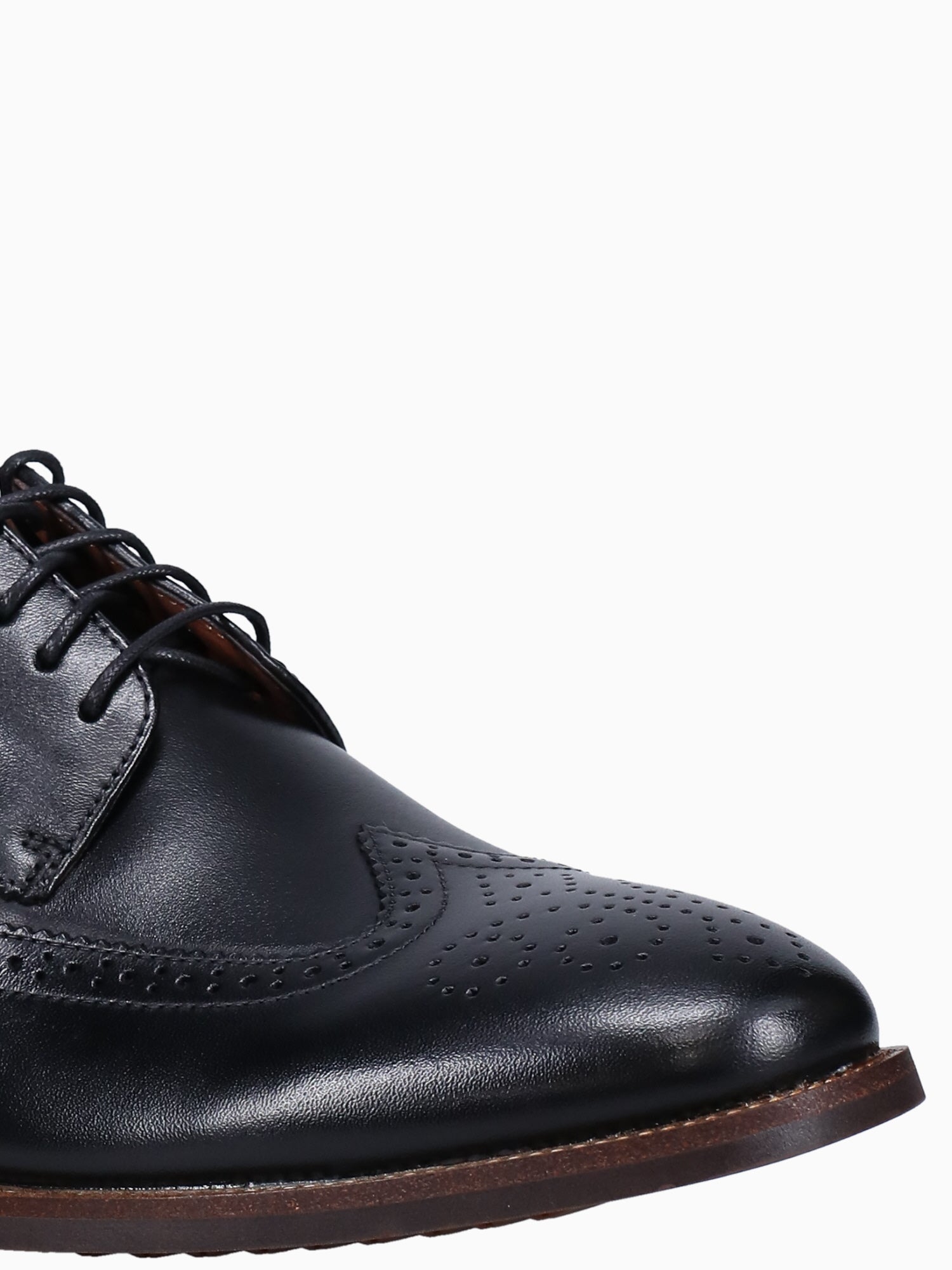 Rucci Wingtip 13383001 Black Leather Black / 7 / M