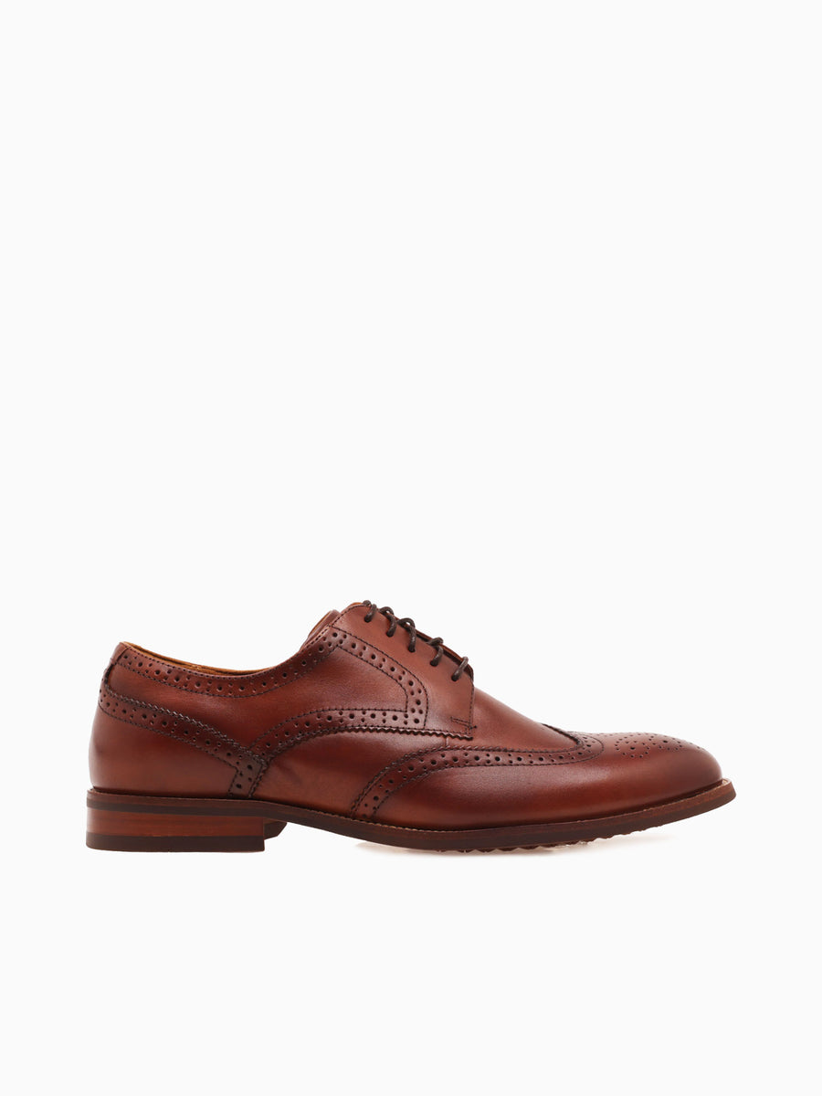 Rucci Wingtip 13383221 Cognac Leather Cognac / 7 / M