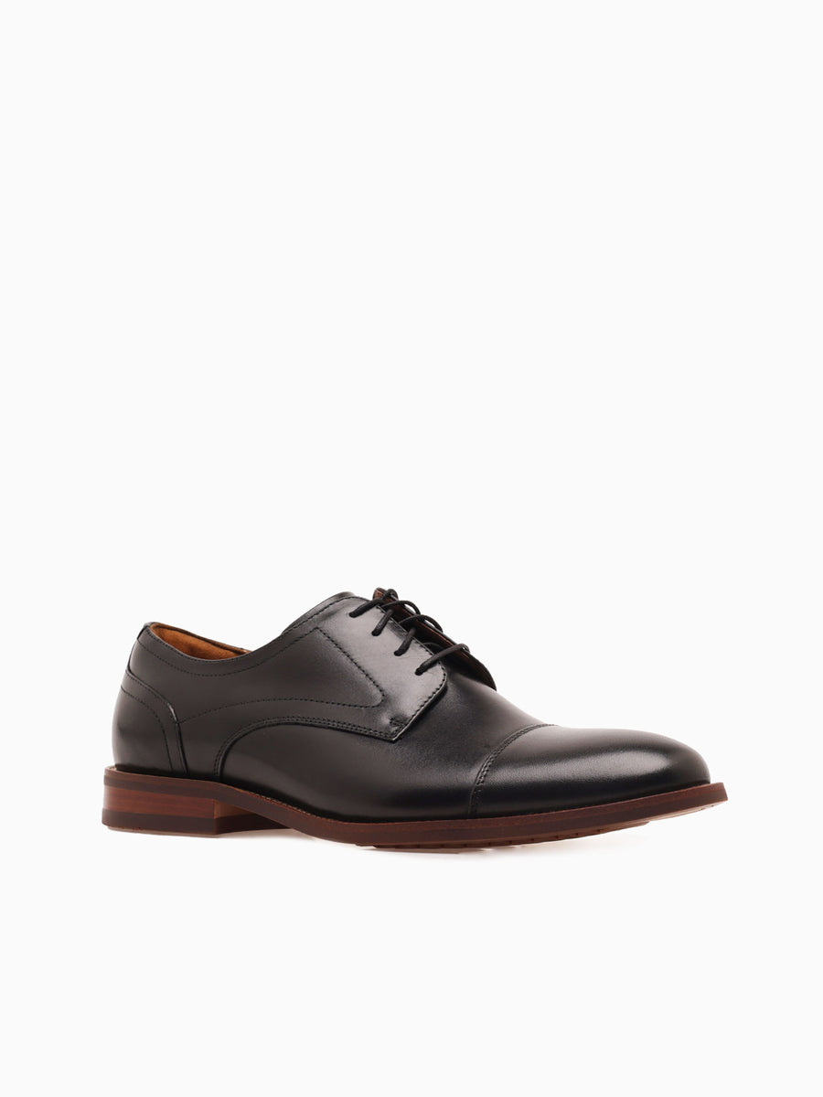 Rucci Cap Toe 13384001 Black Leather Black / 7 / M