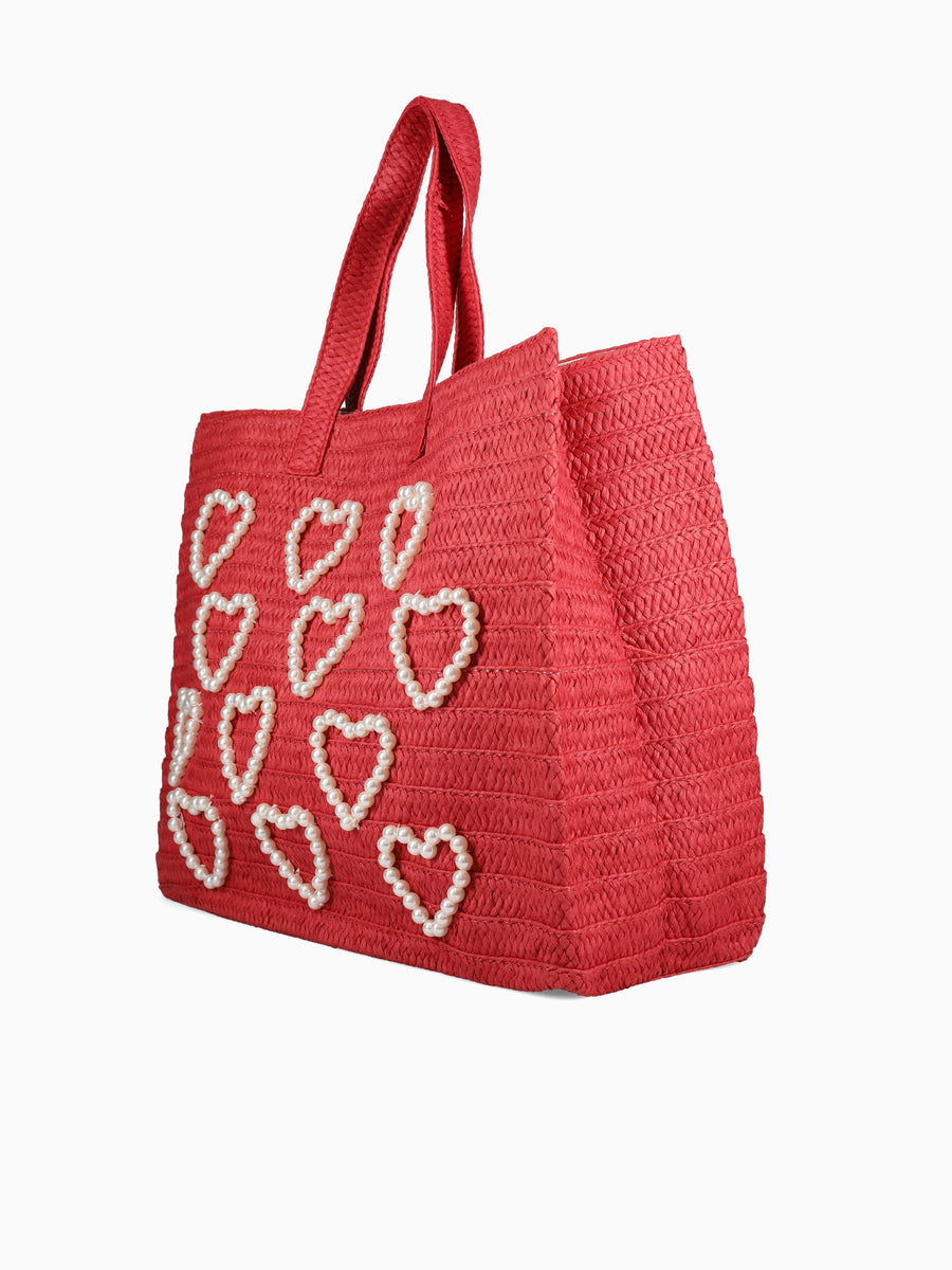 42101 I Heart Tote Red Red