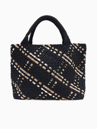 Woven Tote Black Black