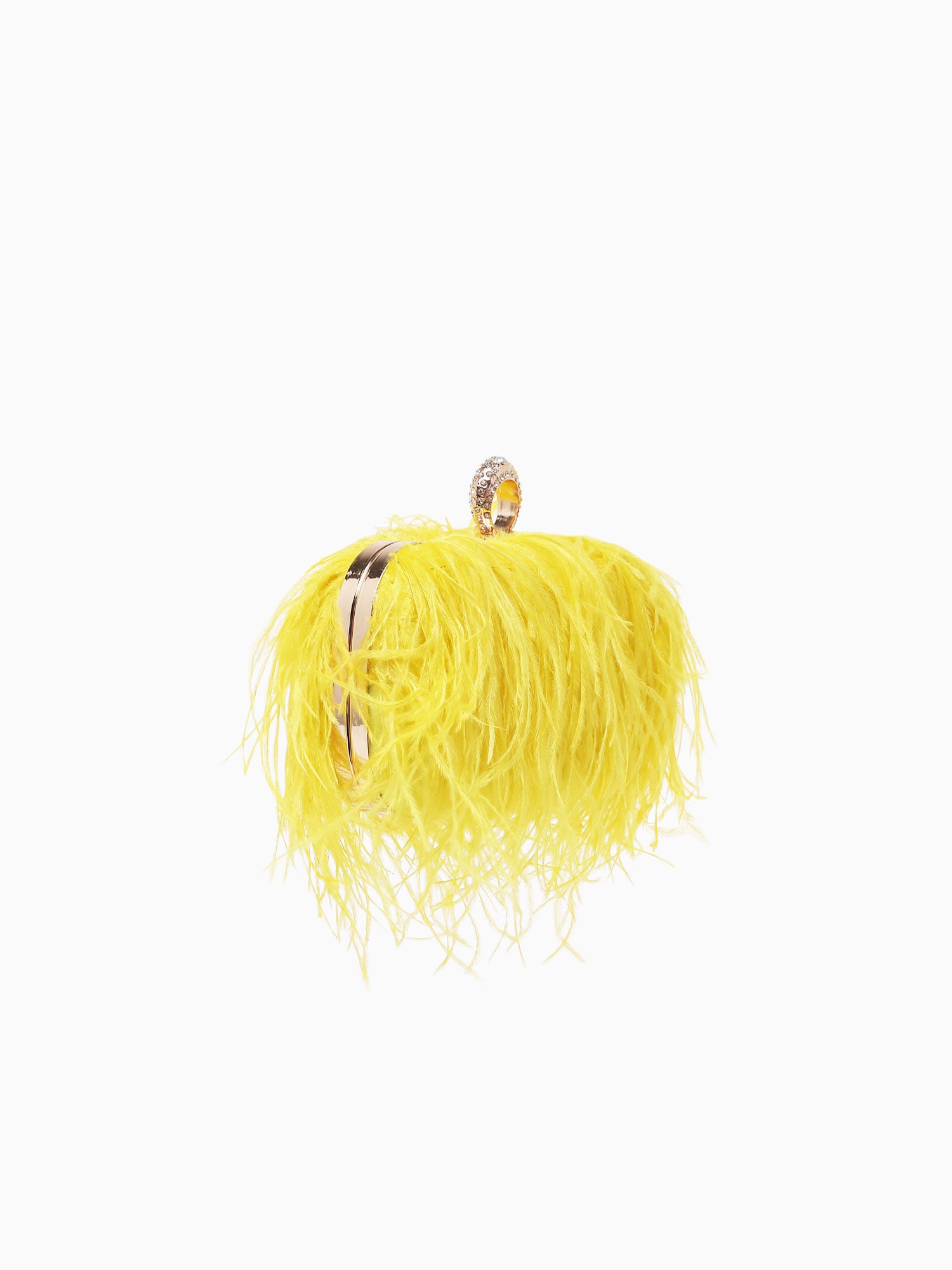 Feather Box Bag Canary Yellow