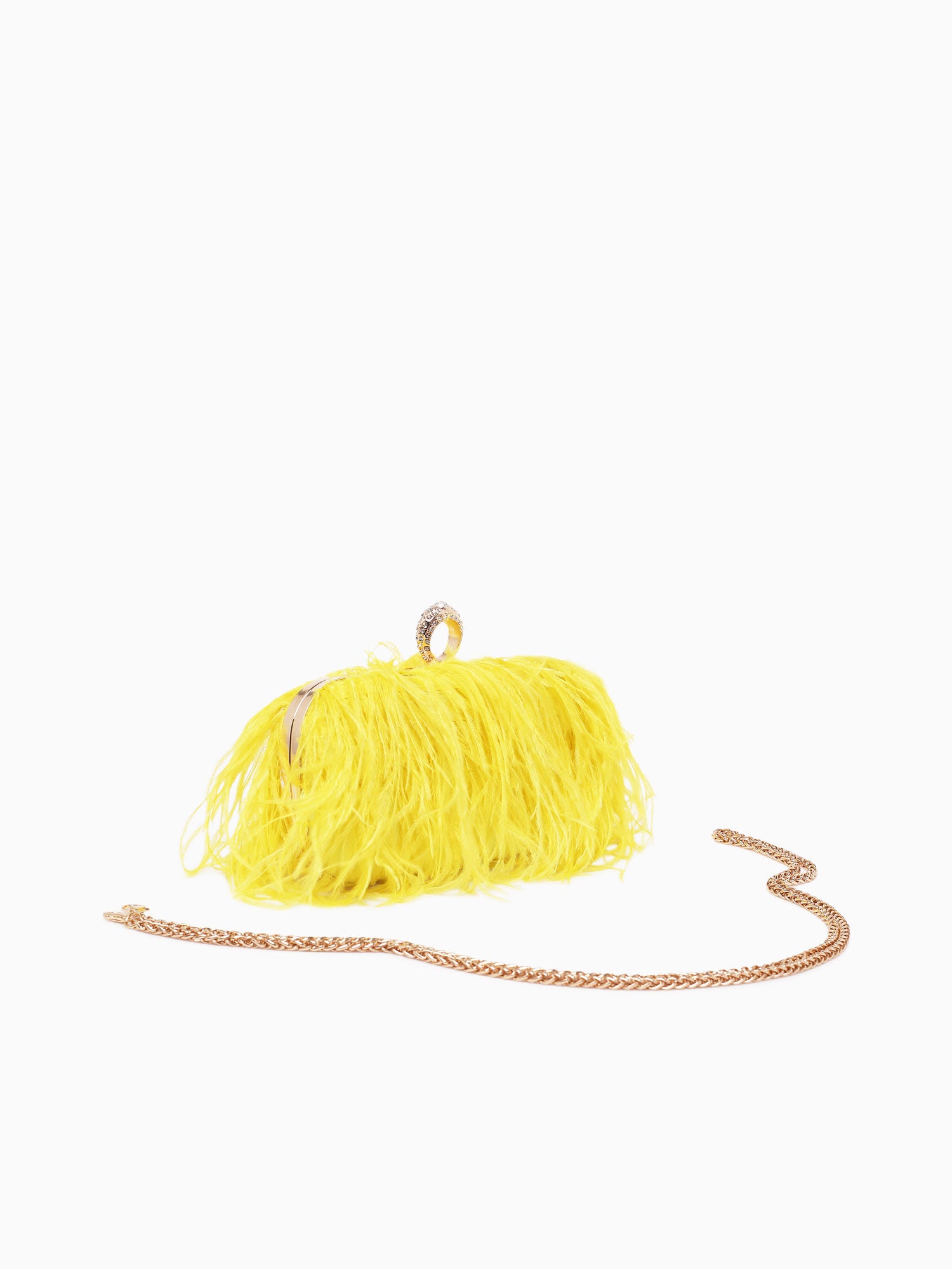 Feather Box Bag Canary Yellow