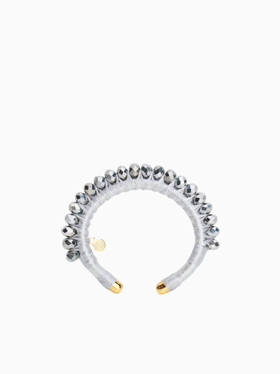 Sankalpa Cuff - Gunmetal/Silver