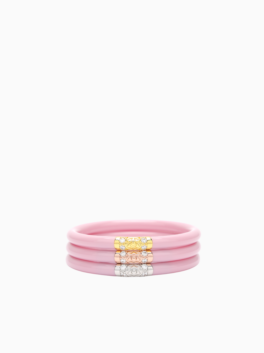 Three Kings All Weather Bangles Pink